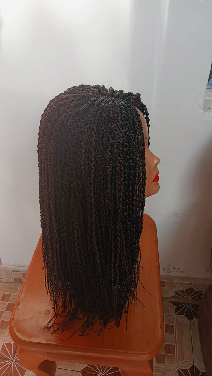 Long Curly Braided Wig