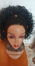 Curly Braided Wig — Beaded Crown
