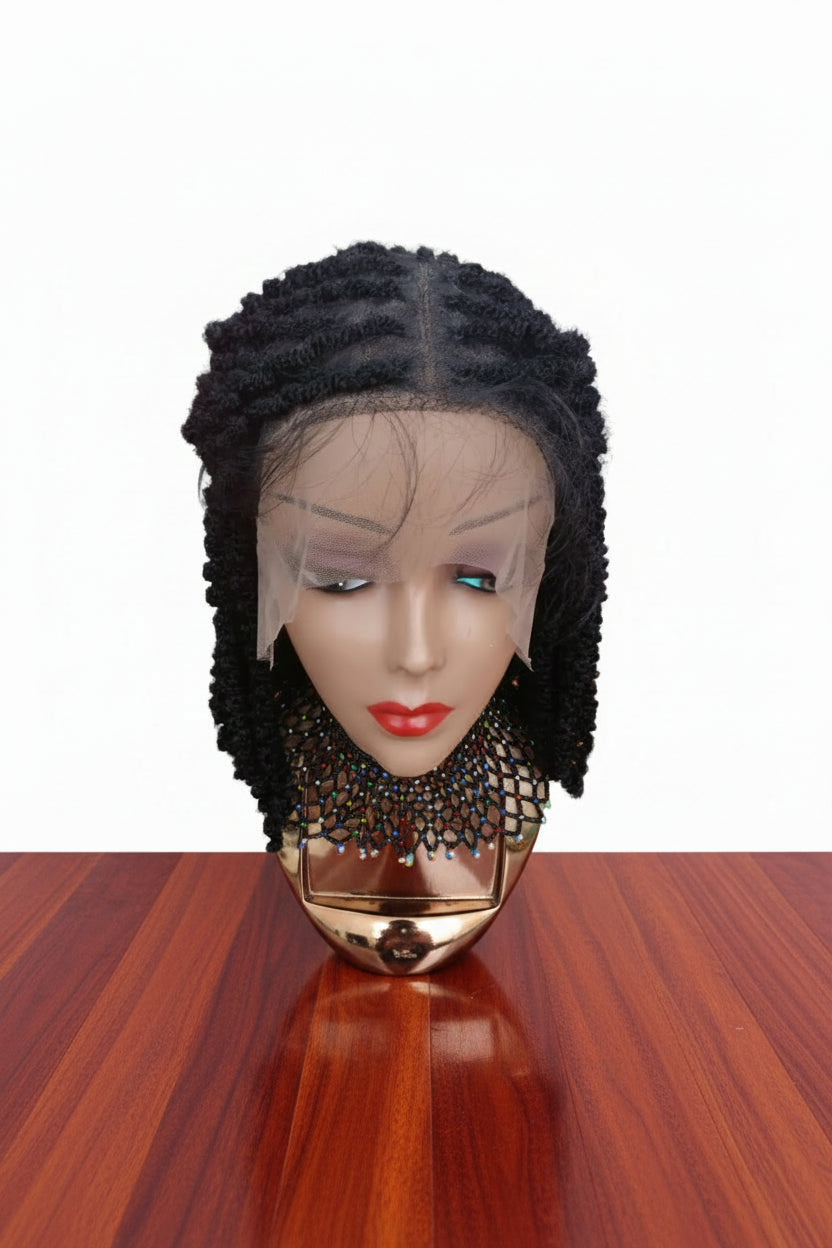 Kinky Full Lace Braided Wig
