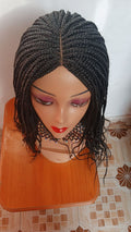 Long Closure Braided Wig — Natural Black (#1B)