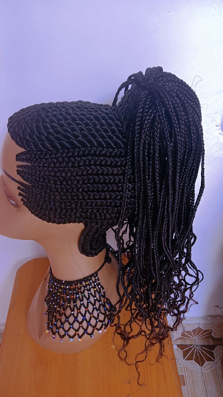 All-Up Pony Braided Wig