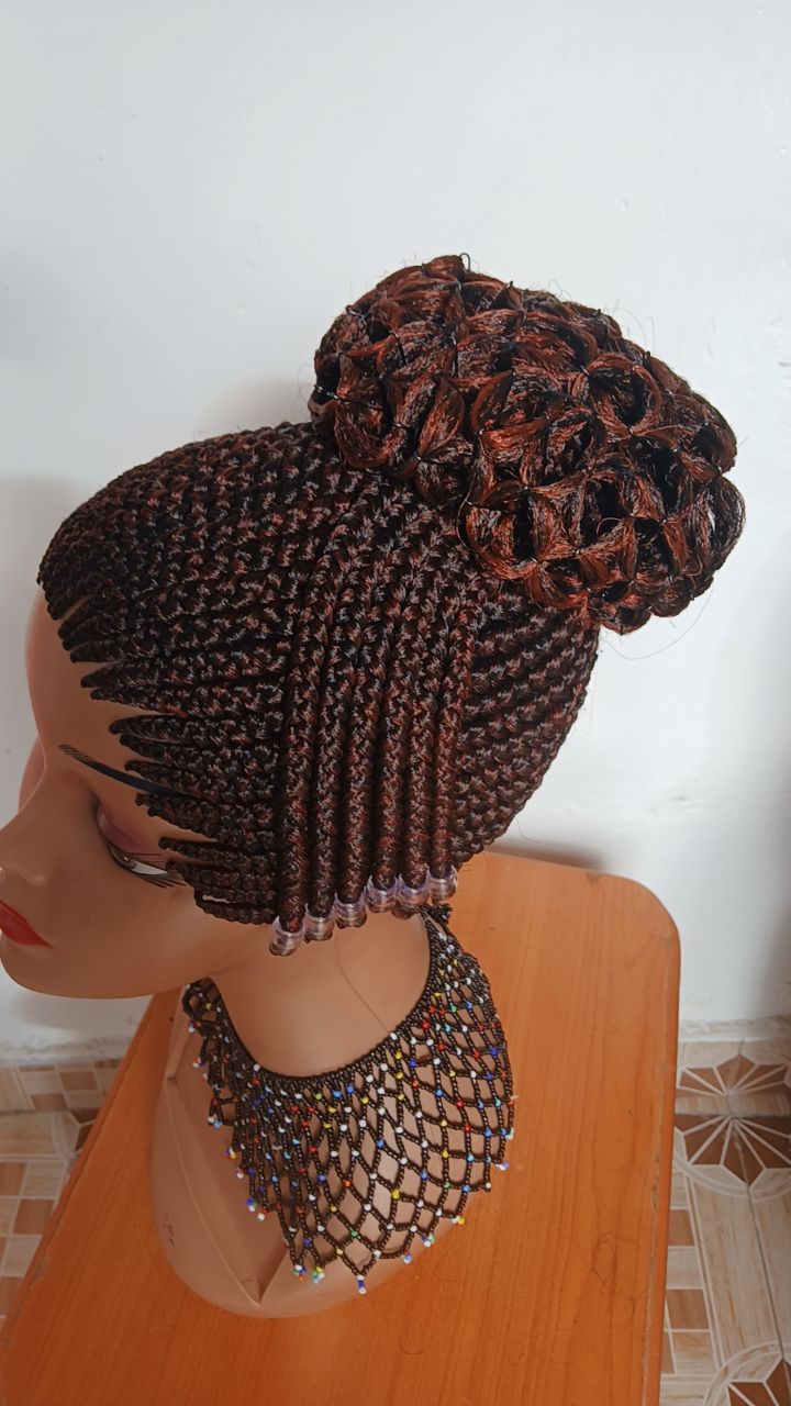 All-Up Rosette Cornrow Wig