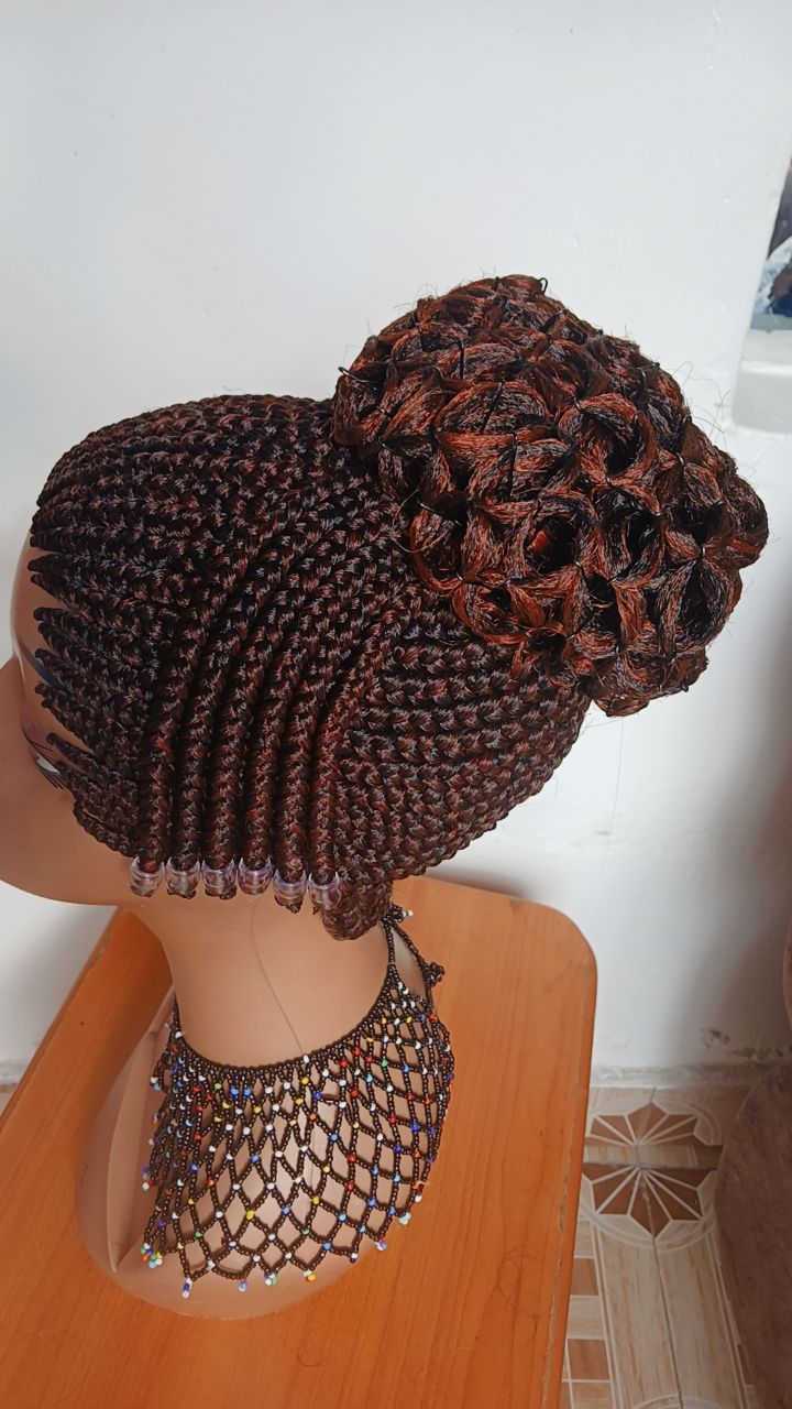 All-Up Rosette Cornrow Wig