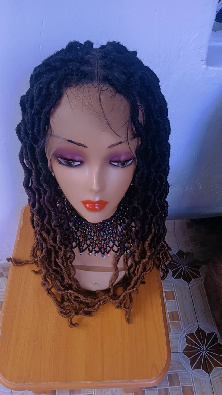 Full Lace Gypsy Locs Wig — Two-Tone Caramel Ombré