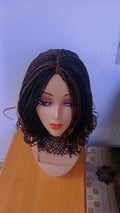 Closure Ponytail Braided Wig — Two-Tone Auburn