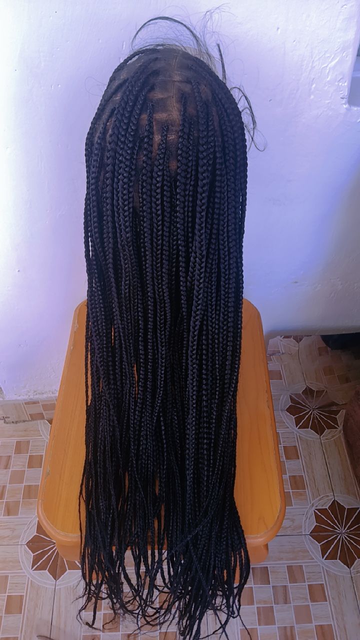 Full Lace Long Braided Wig — Onyx