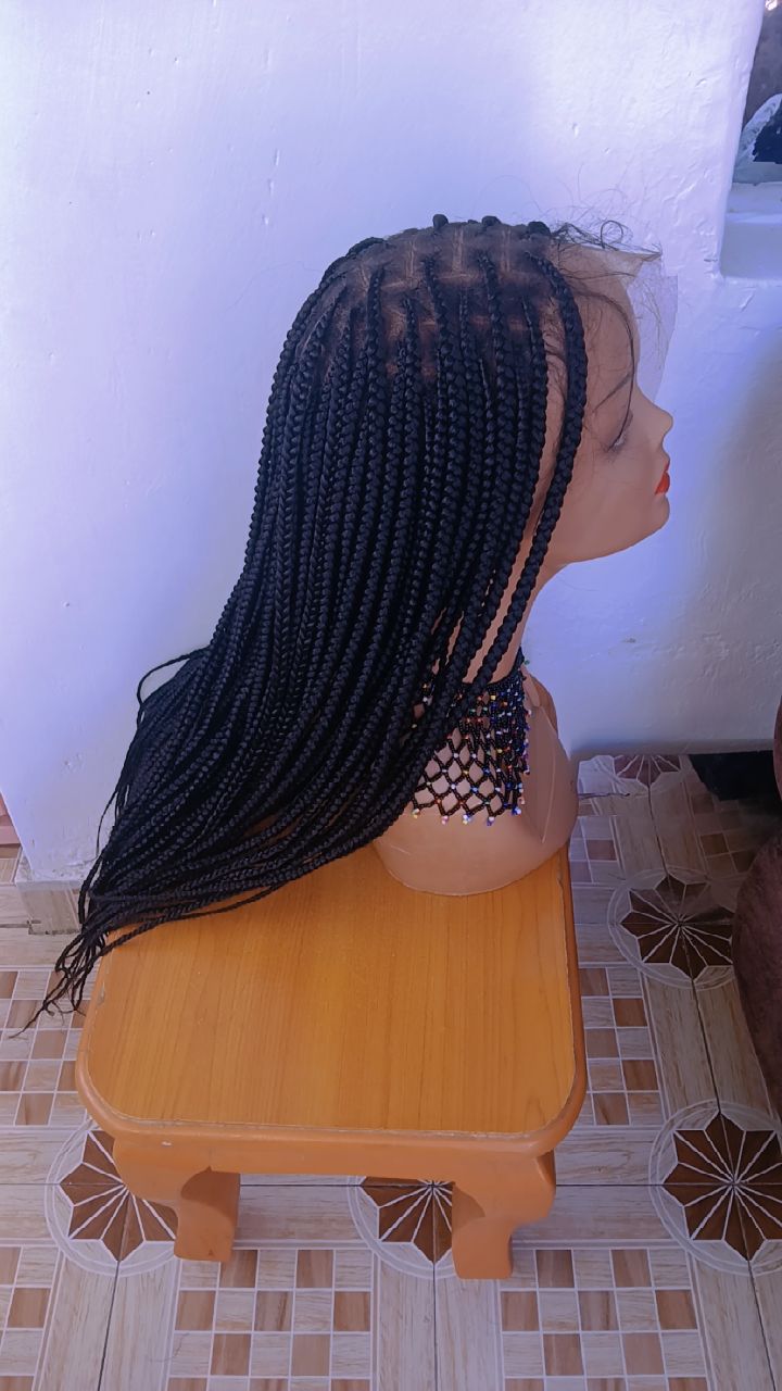 Full Lace Long Braided Wig — Onyx