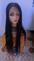 Full Lace Long Braided Wig — Onyx