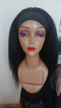 Kinky Straight Headband Wig — Natural Black
