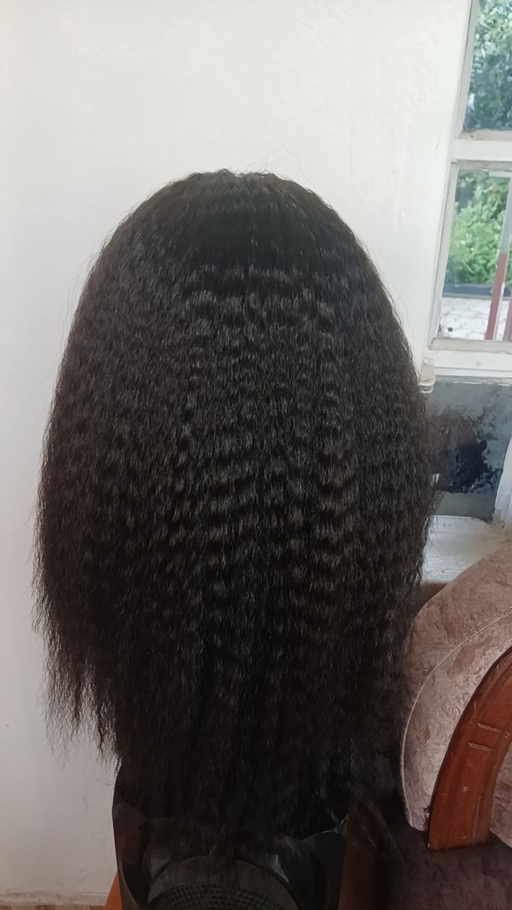 Kinky Straight Headband Wig — Natural Black