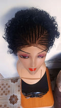 Water Curl Braided Human Hair Wig