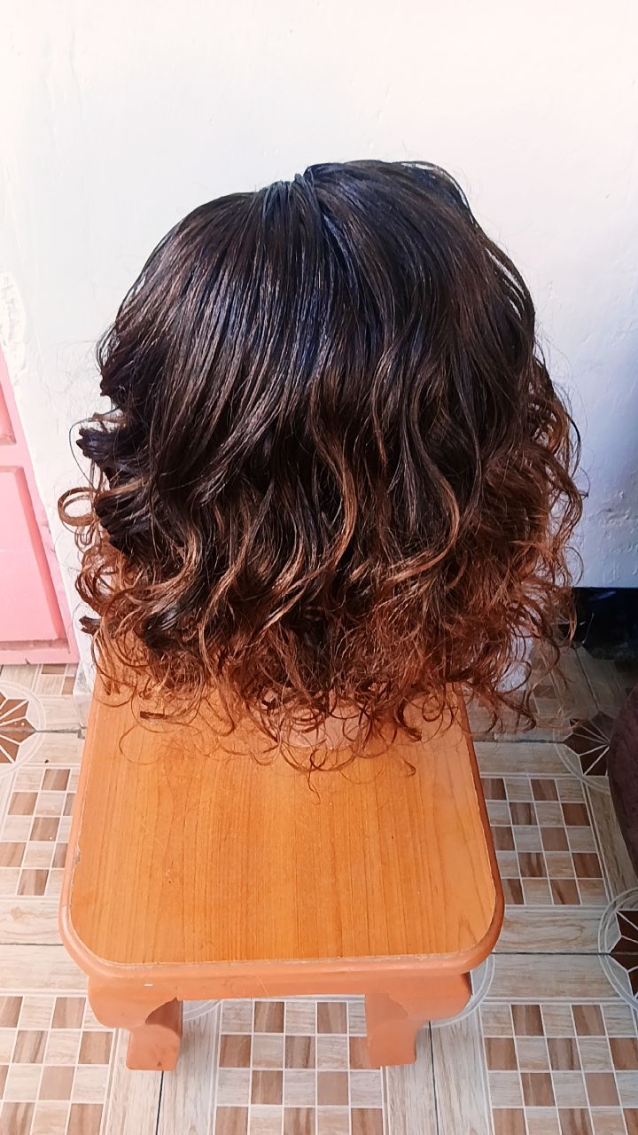Drop Lines Curly Braided Wig