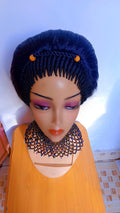 Beehive Short Braided Wig