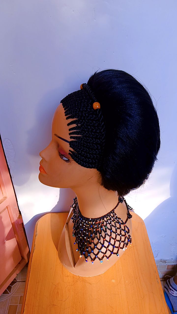 Beehive Short Braided Wig