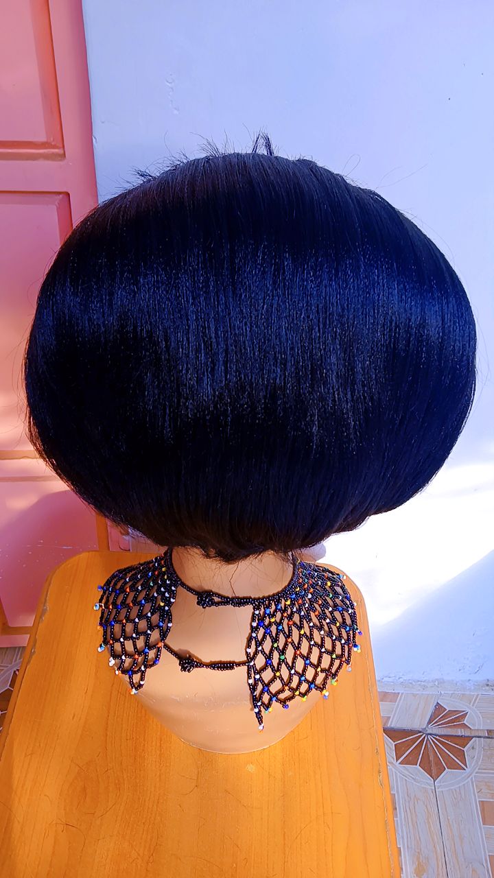 Beehive Short Braided Wig