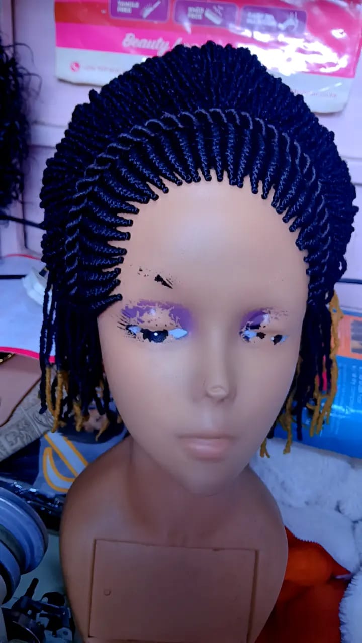 Tuna Locs Braided Wig — Black to Honey Blonde