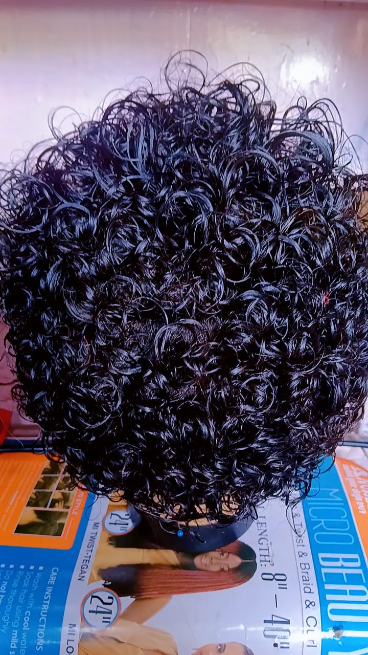 Water Curl Frontal Braided Wig — Cornrow Crown