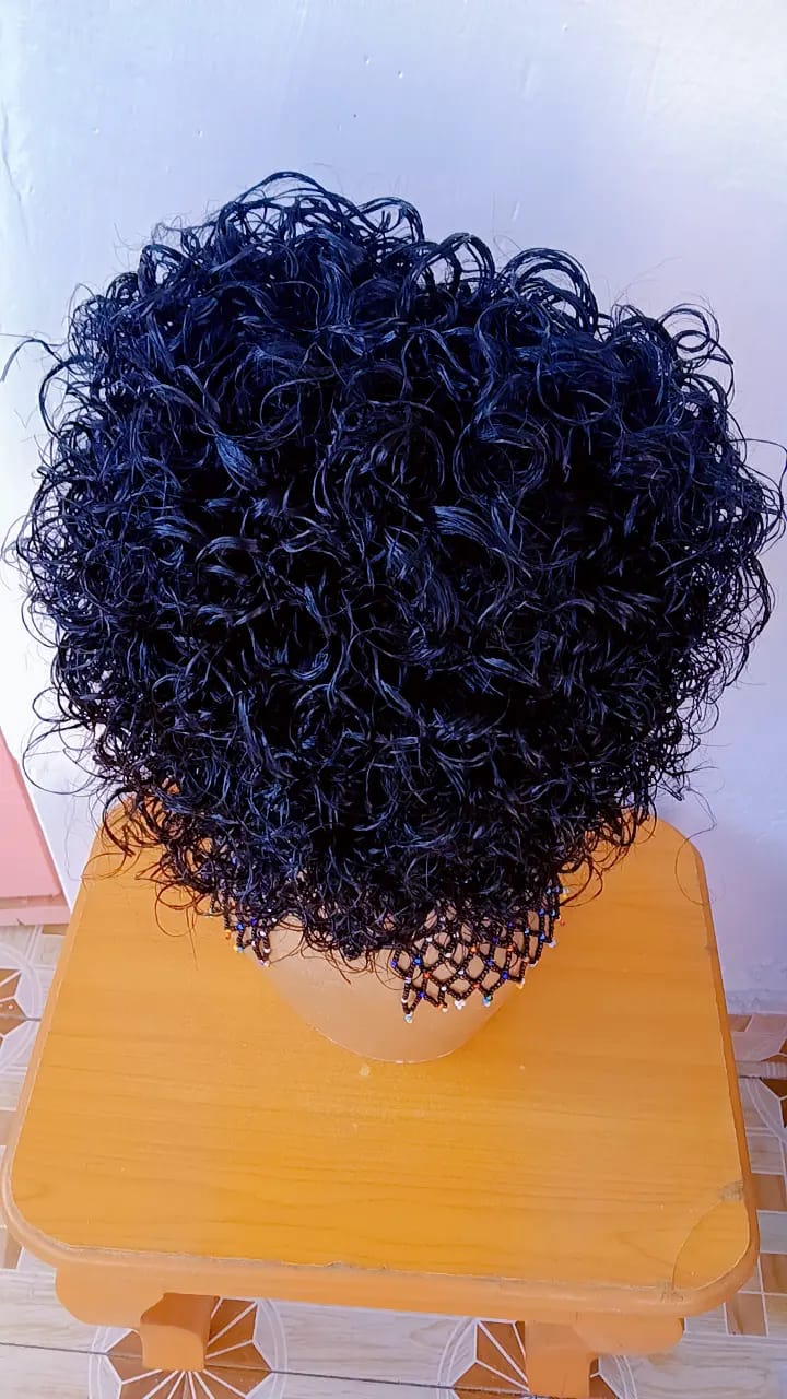 Short Curly Headband Wig