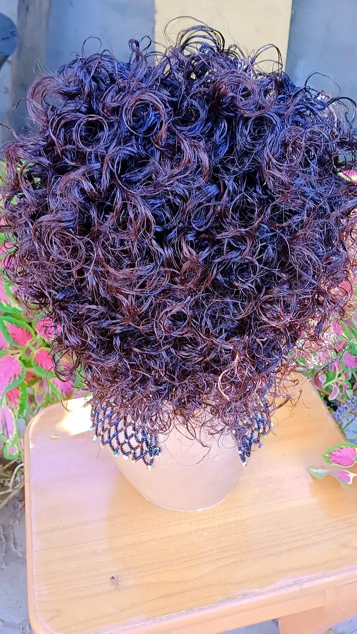 Short Curly Headband Wig