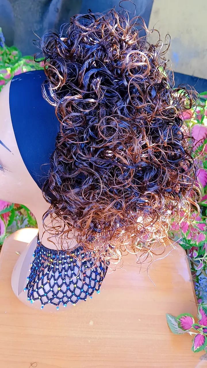 Short Curly Headband Wig