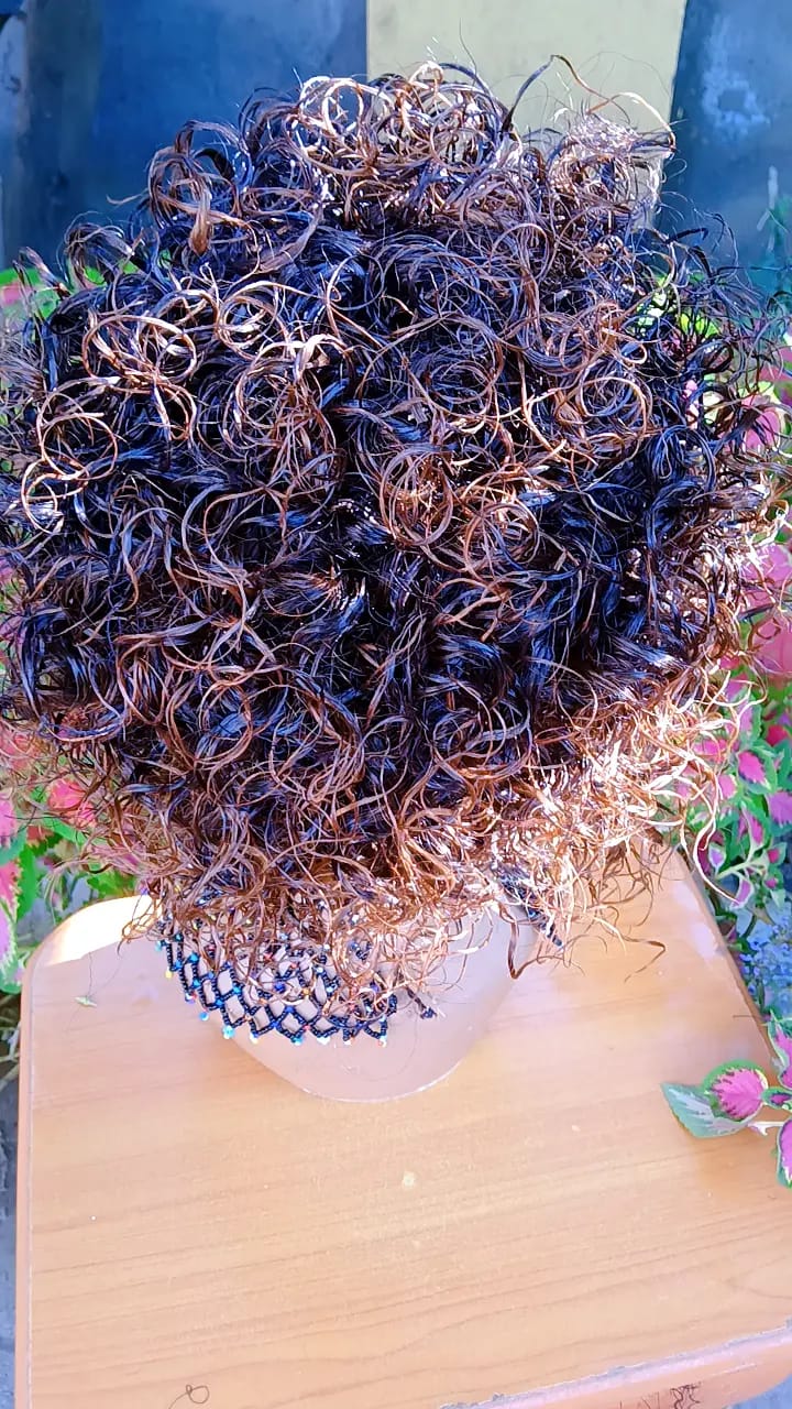 Short Curly Headband Wig