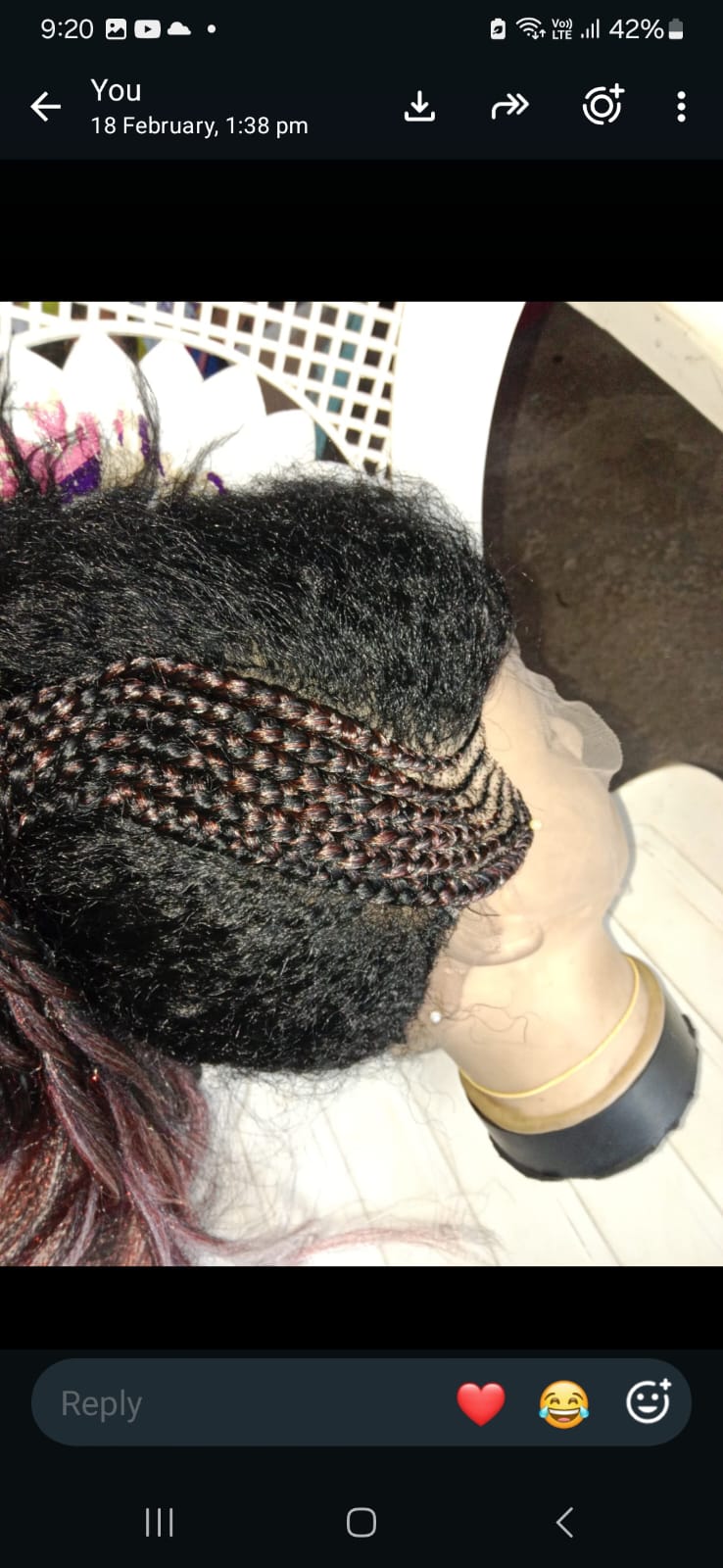 Full Lace Braided Wig — Custom Made-to-Order (Pre-Order)