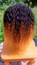 Amara Curly Braided Wig — Ginger Ombré