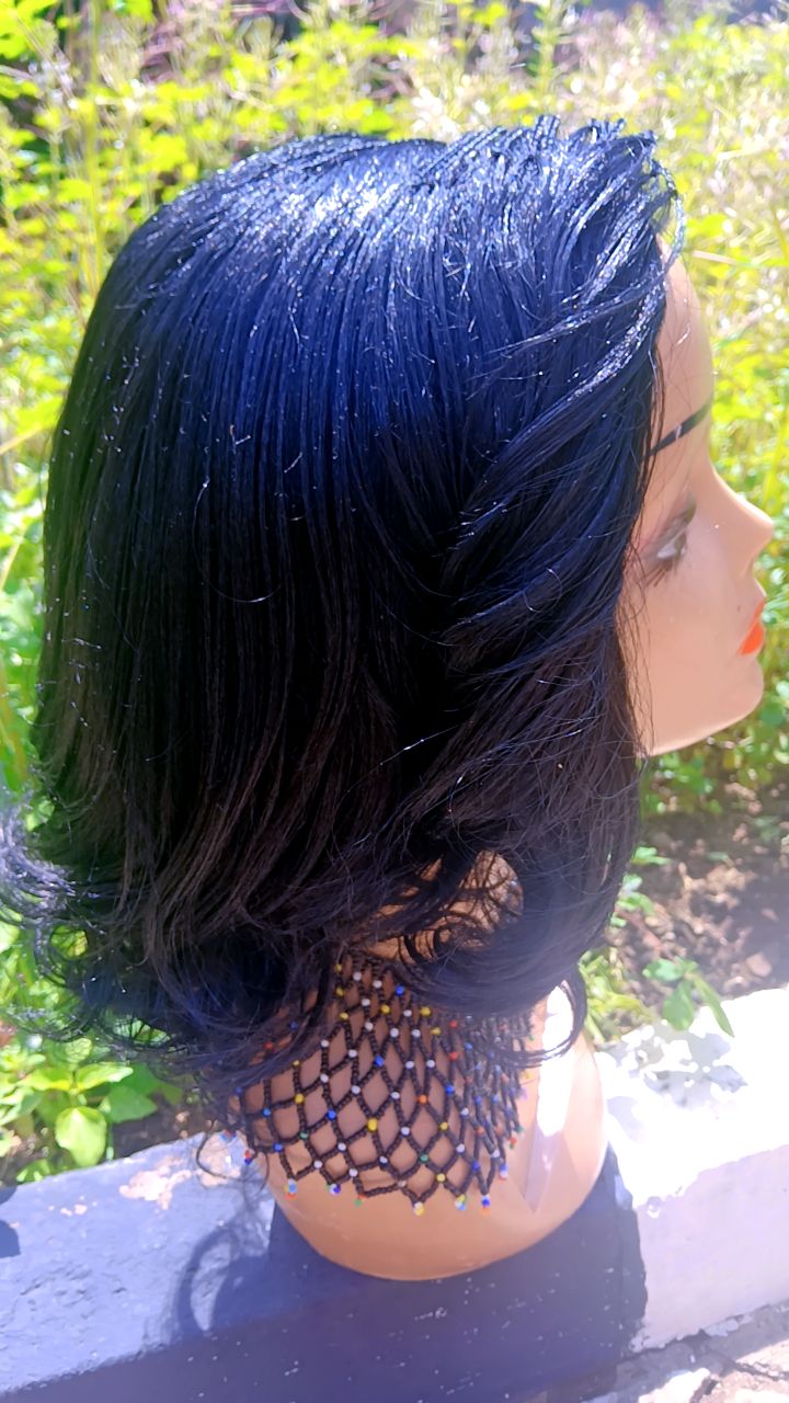 Drop Lines Curly Braided Wig