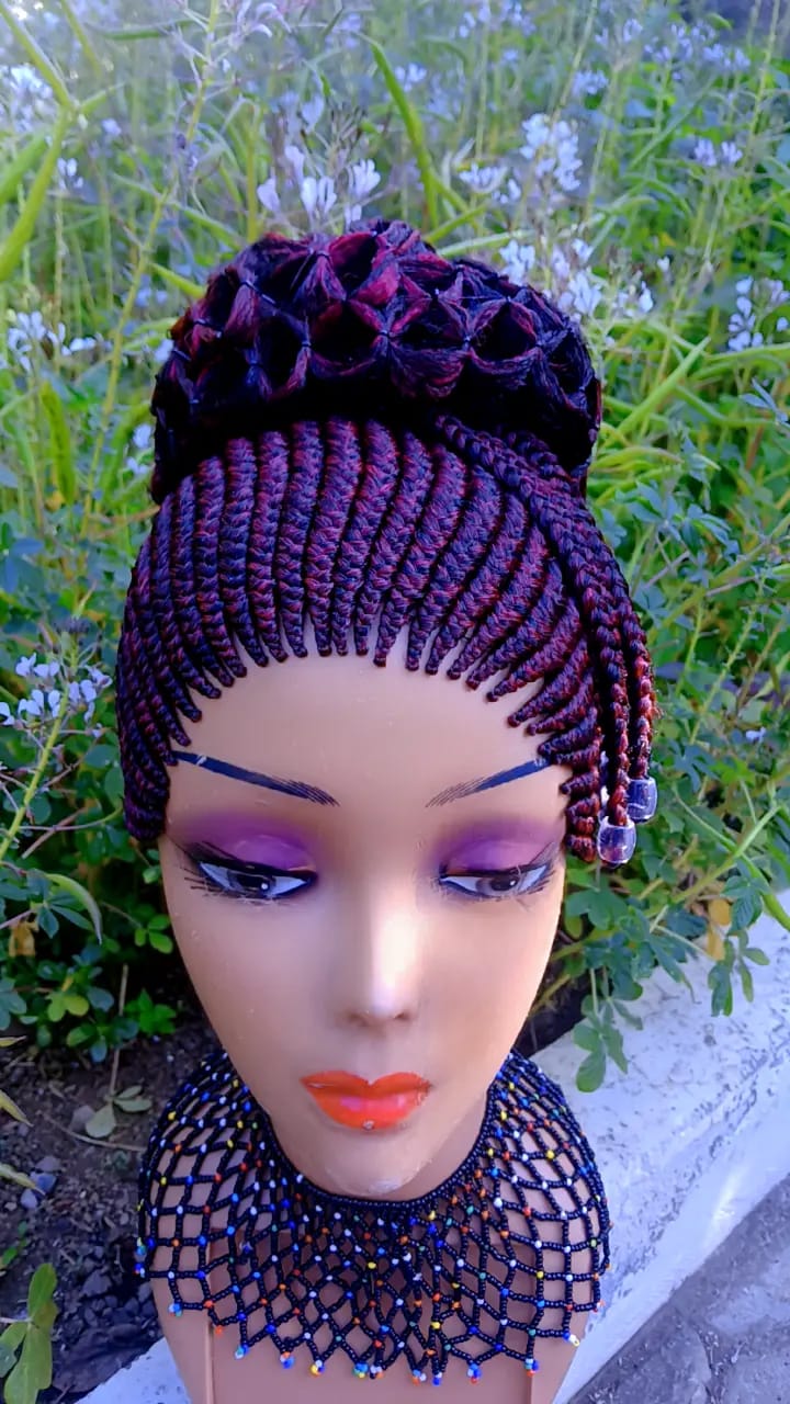 All-Up Rosette Cornrow Wig