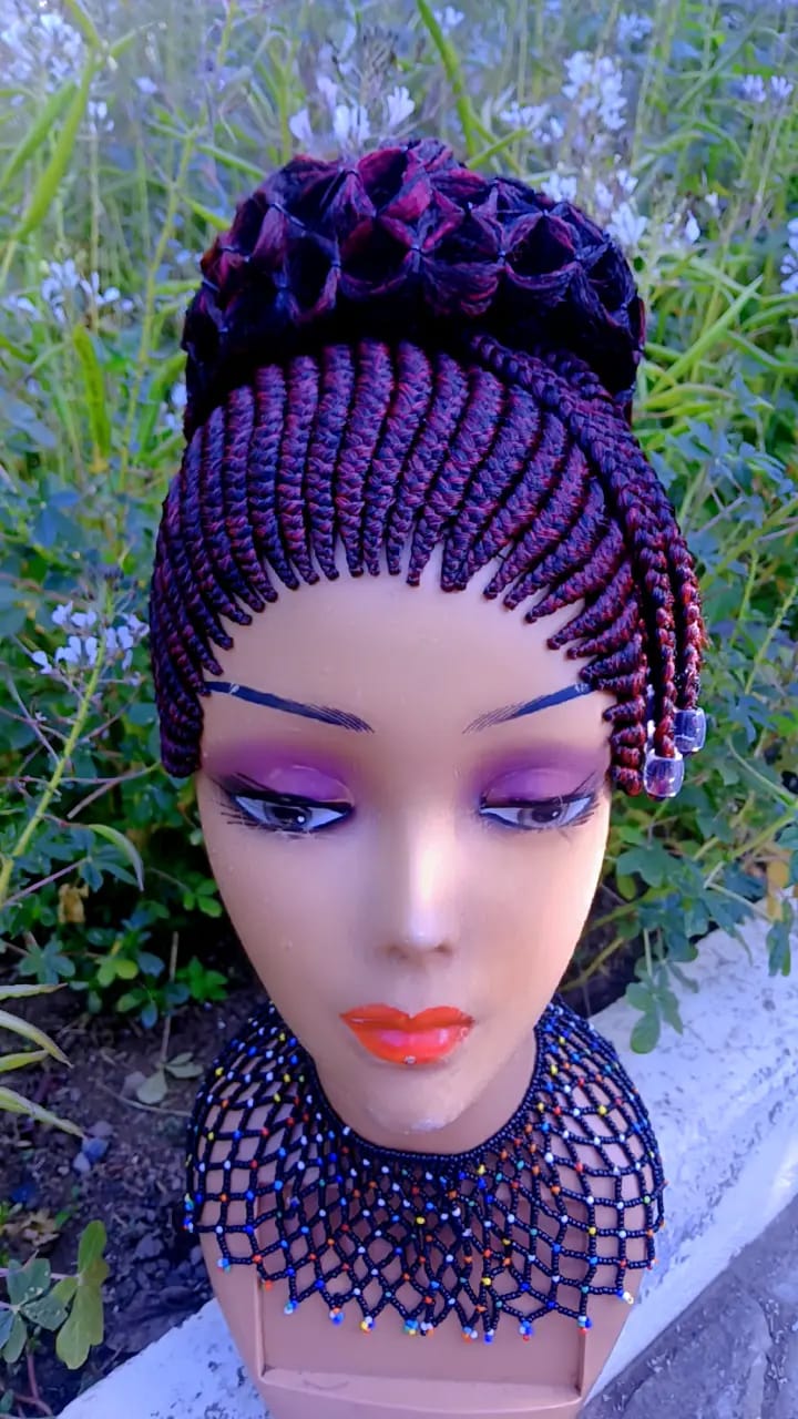 All-Up Rosette Cornrow Wig