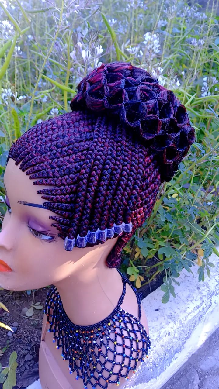 All-Up Rosette Cornrow Wig