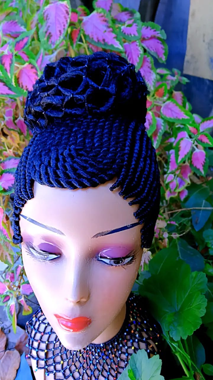 All-Up Rosette Cornrow Wig