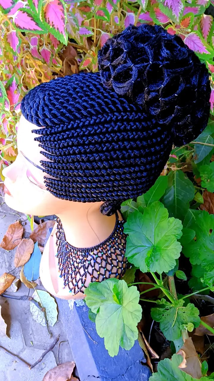 All-Up Rosette Cornrow Wig