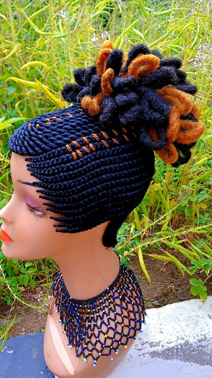 Copper Crown Braided Wig