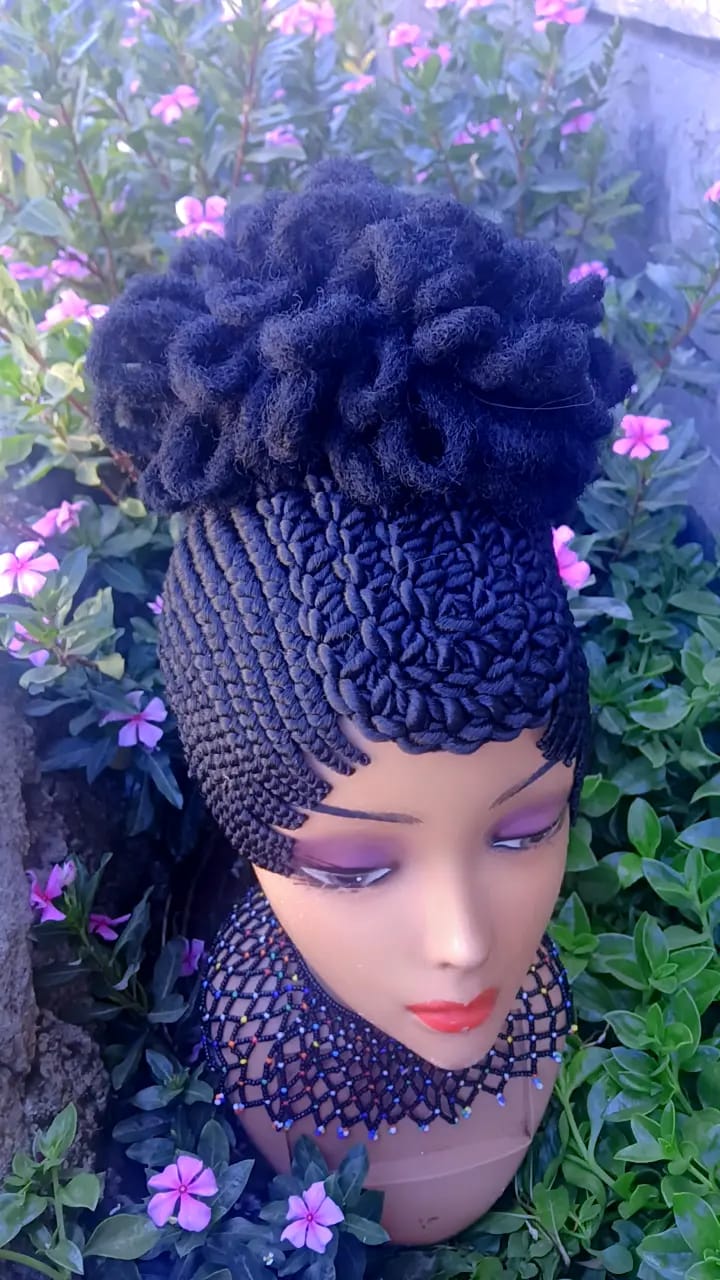 Black Crown Braided Wig