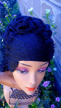 Beehive unique Black Braided Wig