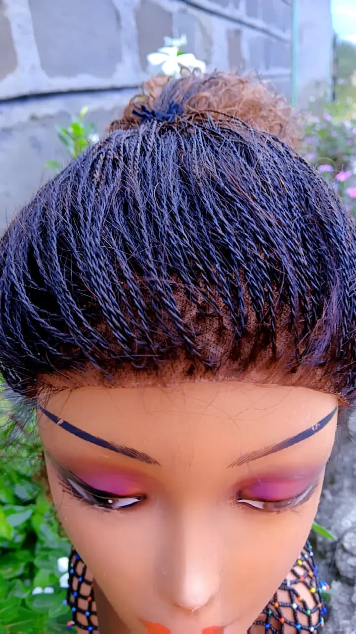 Zuri Water Curl Sisterlocs Wig — Copper Tips