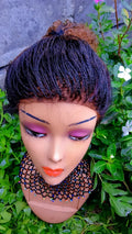 Zuri Water Curl Sisterlocs Wig — Copper Tips