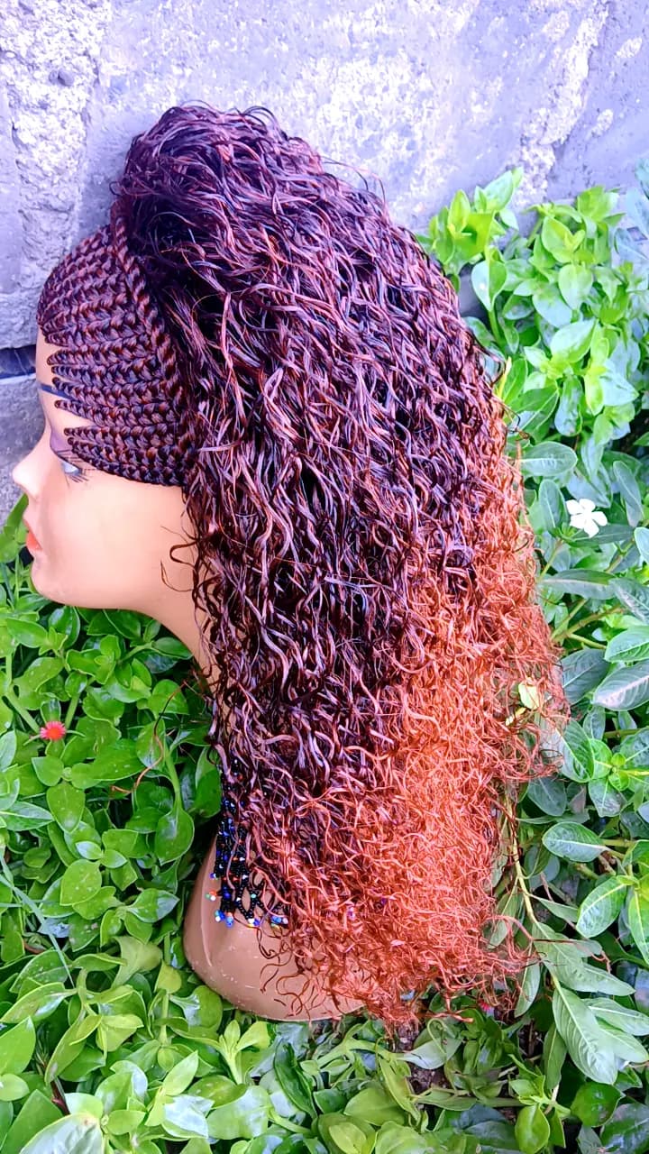 Rope Crown Curly Wig