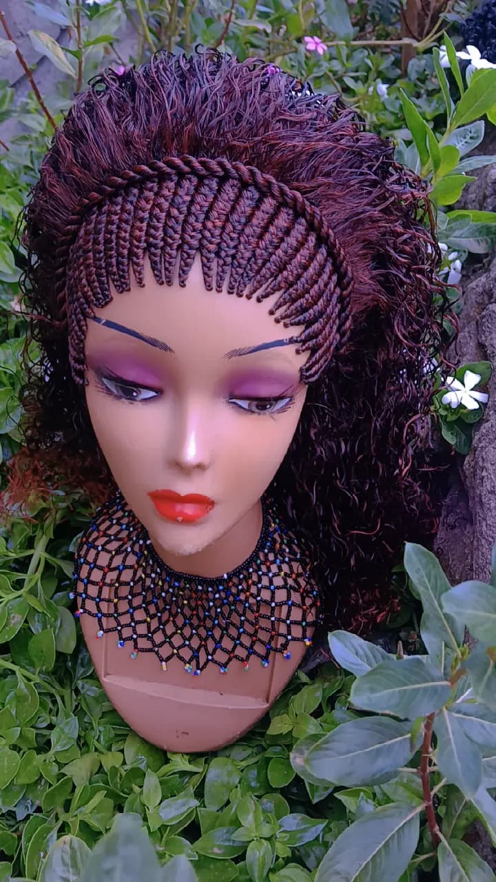 Rope Crown Curly Wig