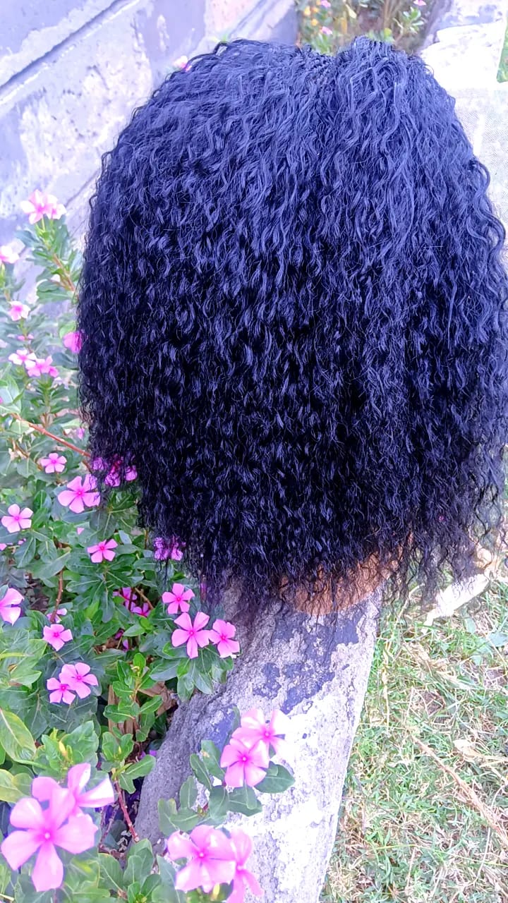 Drop Lines Curly Braided Wig