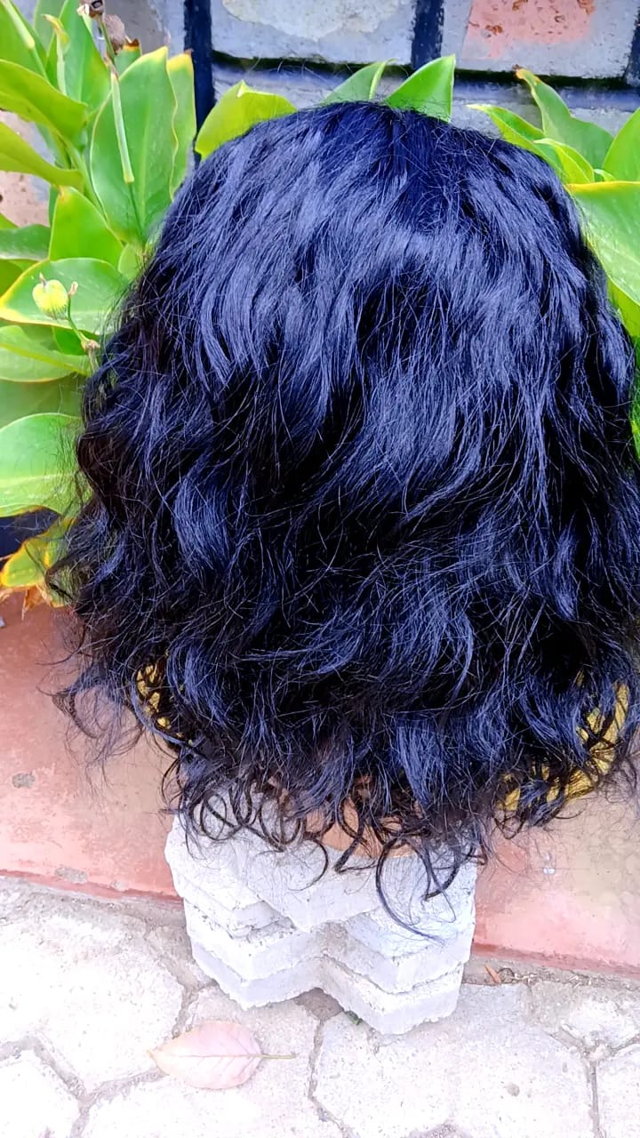 Long Body Wave Headband Wig — Natural Black