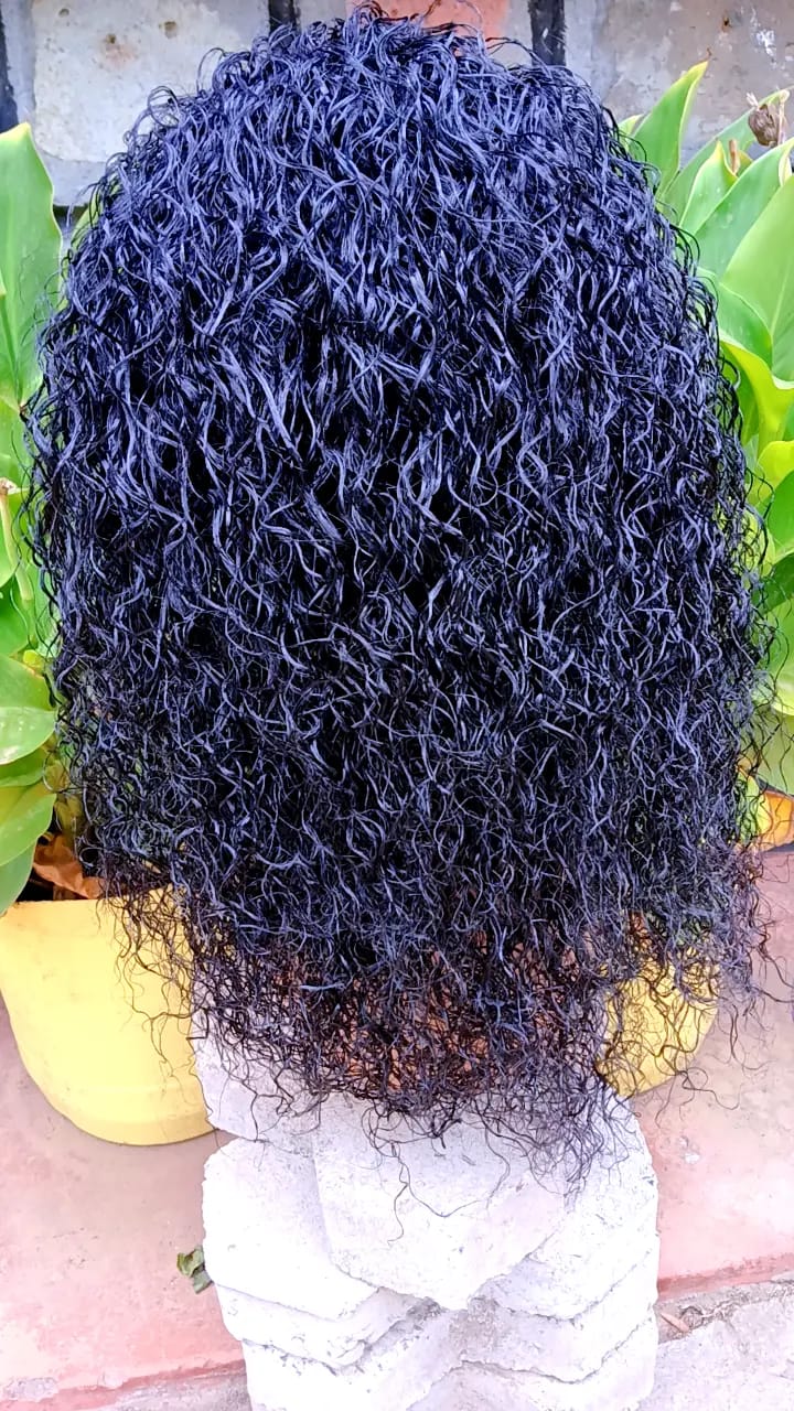 Long Body Wave Headband Wig — Natural Black