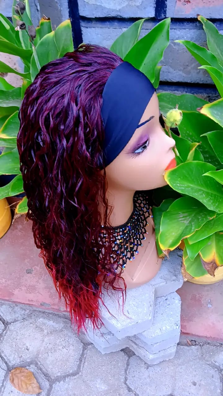 Long Body Wave Headband Wig — Natural Black