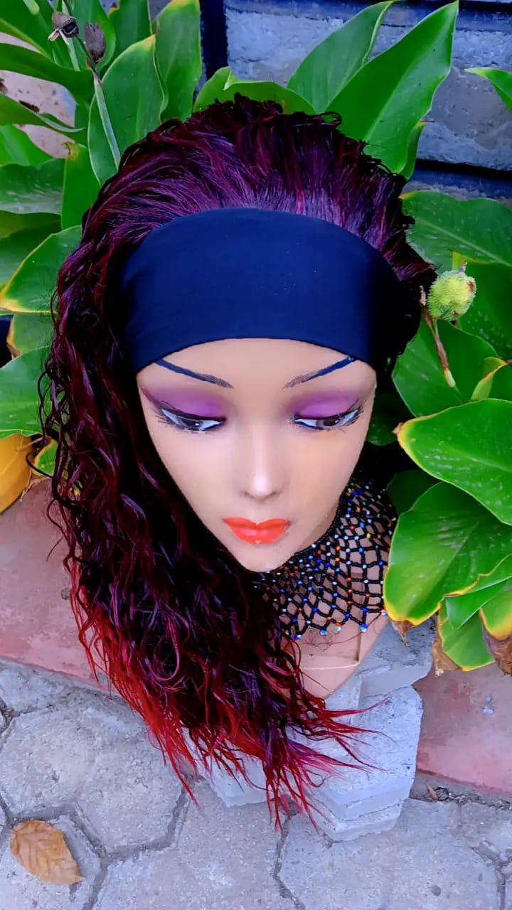 Long Body Wave Headband Wig — Natural Black