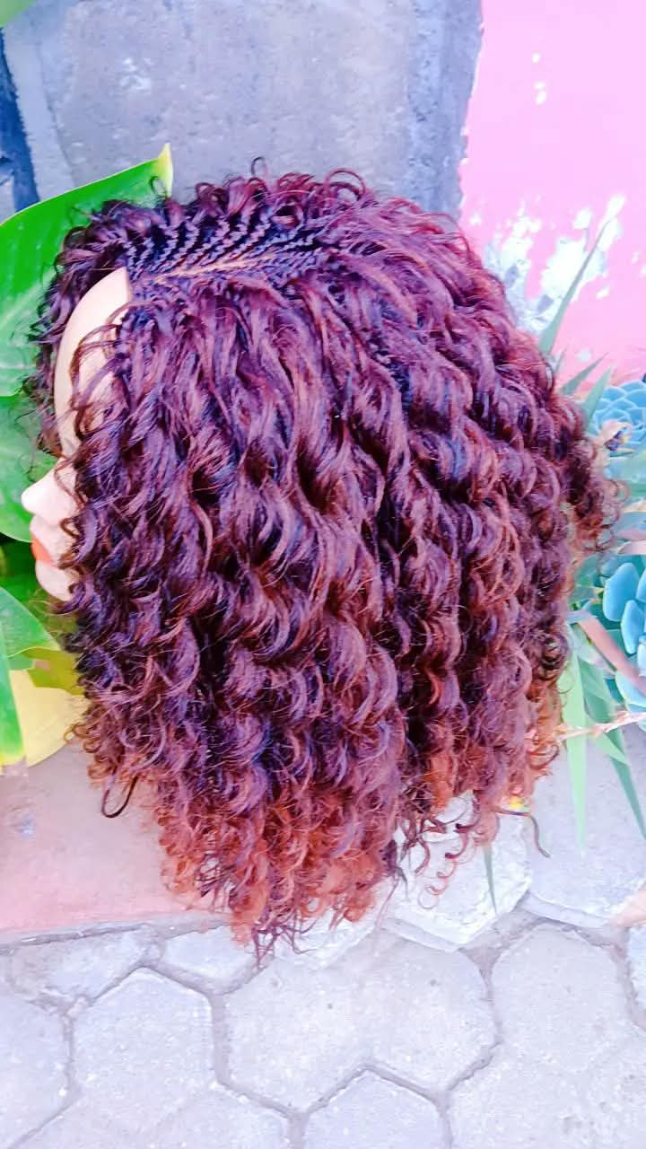 Upepo Wavy Curl Braided Wig