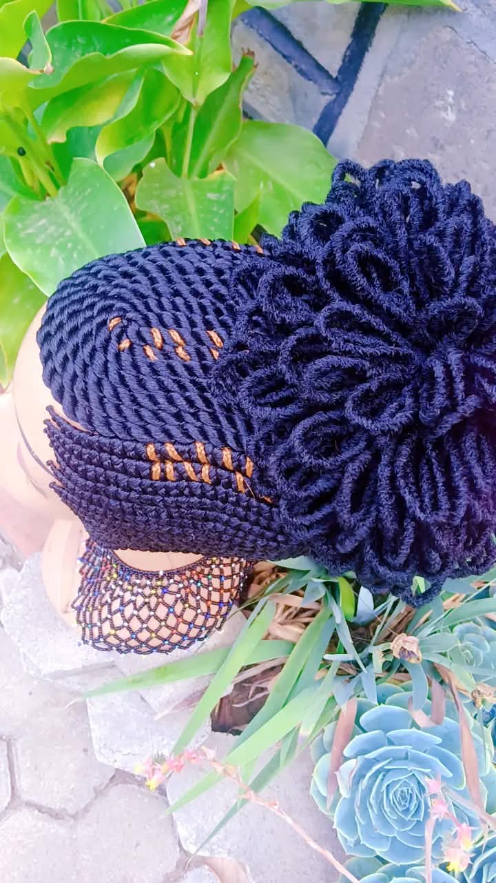Black Crown Braided Wig