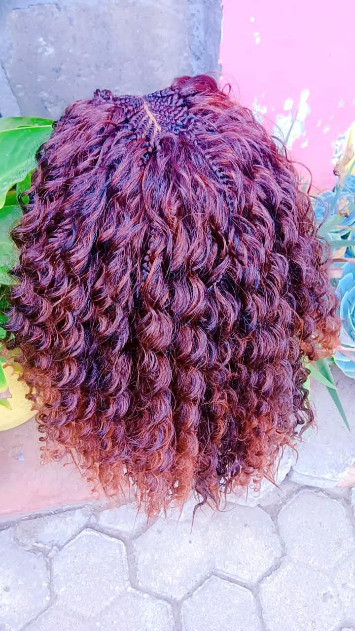 Upepo Wavy Curl Braided Wig