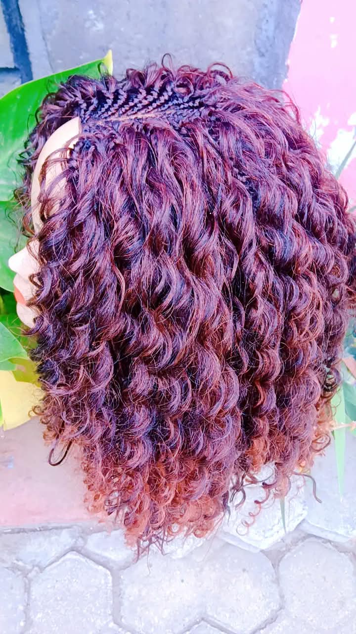 Upepo Wavy Curl Braided Wig