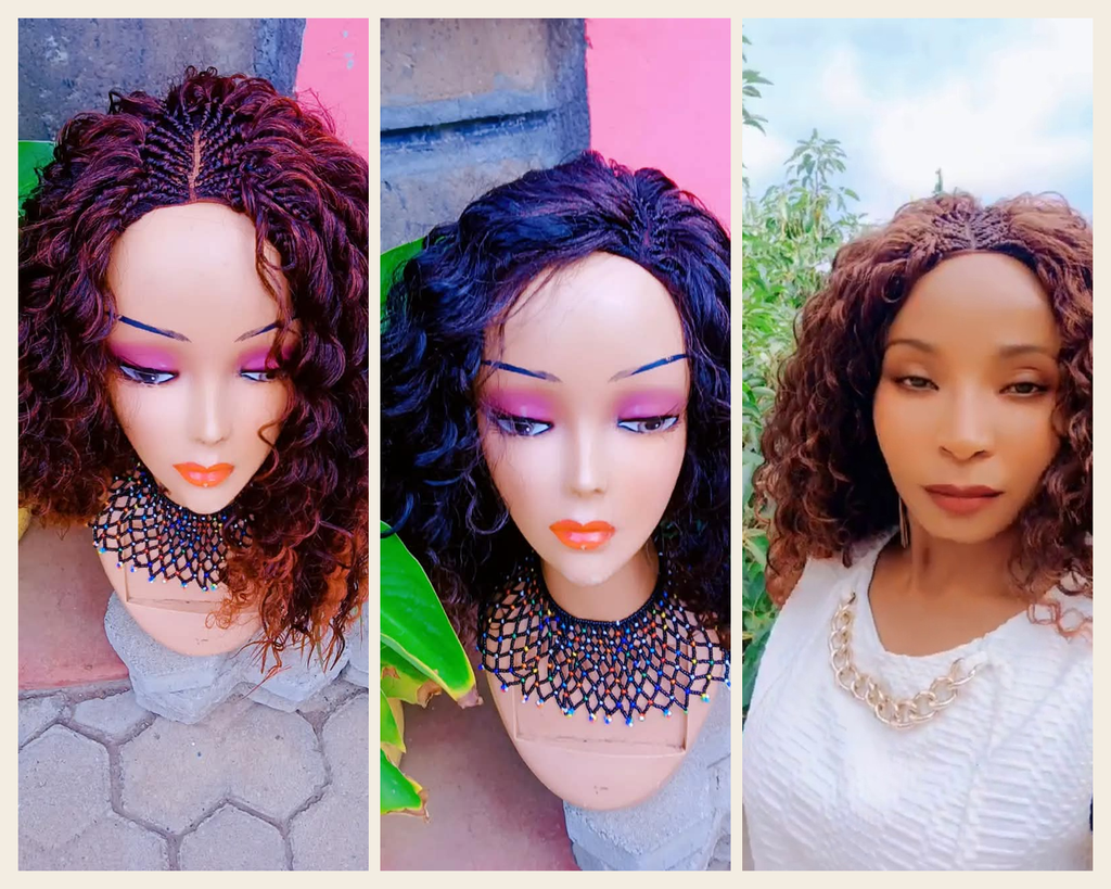 Upepo Wavy Curl Braided Wig